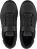 A top-down view of a pair of black Shimano MTB cycling shoes. Produktbild-Vorschau