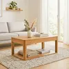 CALICOSY - Table basse avec 2 plateaux rectangulaires effet Voir les images du produit 2
