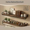 VASAGLE Wandregal 2er Set, Wandboard mit Stange, Produktbild-Vorschau 5