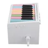 A white electronic keyboard with colorful keys, shown from a side angle. Produktbild-Vorschau