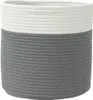 vidaXL Aufbewahrungskörbe 2 Stk. Grau und Weiß Ø28x28 cm Produktbild-Vorschau 6