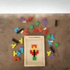Tetris układanka puzzle drewniane klocki Montessori gra Podgląd zdjęcia produktu 7