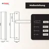 DOMINO Türgriff Blind Drückergarnitur | Langschildgarnitur Produktbild-Vorschau 4