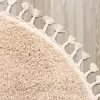 Volero - Teppich Hochflor Rund - Lofty Fringe Beige - Ø 100 Produktbild-Vorschau 5
