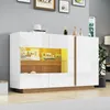 Sweiko Sideboard Commode brillante, panneau de particules Voir les images du produit 2
