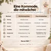 AGIONDA NUI Baby Wickelkommode mit Wickelaufsatz, 3 Produktbild-Vorschau 5