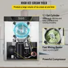 A commercial ice cream maker with highlighted features. Voir les images du produit