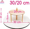 2-stöckiger Tortenständer 30/20 cm Brand4Cake Produktbild-Vorschau 2