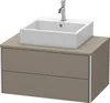 Waschtischunterbau XSQUARE 400x800x548mm flannel grey Produktbild-Vorschau 1