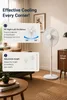 Opviq, stojací ventilátor Kumtel KTF-350, biela farba, 100% Náhľad obrázku produktu 8