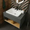Umywalka ceramiczna meblowa biała wpuszczana w blat Podgląd zdjęcia produktu 6