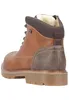 A single brown leather boot shown from the back. Produktbild-Vorschau