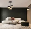 KAR-LIGHTING Pendelleuchte 3-flammig Schwarz‑Gold Metall Produktbild-Vorschau 6