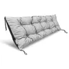 Vankúš na záhradnú lavicu Europallet svetlosivý 120x40 cm Náhľad obrázku produktu 2