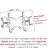 RAM Mounts X-Grip support universel pour tablette 9" à Voir les images du produit 9