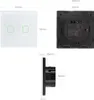 Smart WiFi 2-Fach Touch Interrupteur d'éclairage Compatible Voir les images du produit 6
