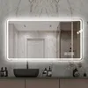 MODFU Rahmenloser Badspiegel mit LED,Badezimmerspiegel mit Produktbild-Vorschau 1
