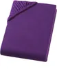 Spannbettlaken 180x200 cm - 200x220 cm - Aubergine - Jersey Produktbild-Vorschau 1