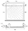 Duschwanne mit Antirutschbeschichtung aus Keramik 90X90 | Produktbild-Vorschau 4