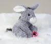 Esel sitzend 23cm grau kuschelweich Zottelfell Kuscheltier Produktbild-Vorschau 3