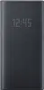 A black Samsung Galaxy S20 Plus flip case with a digital clock display. Produktbild-Vorschau