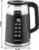 Elektrischer Wasserkocher 1,7 l Berdsen BD-707 schwarz Produktbild-Vorschau 7