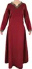 Mittelalter Kleid langarm Rot, mit Borte "Sigyn" M Produktbild-Vorschau 10