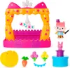 A collection of toys, including a playhouse, figures, and accessories, arranged on a white background. Náhled obrázku produktu