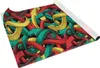 A roll of self-adhesive furniture film with a graffiti arrow pattern. Produktbild-Vorschau
