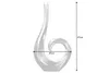 riess-ambiente Moderne Vase WAVE 47cm silber Aluminium Produktbild-Vorschau 7
