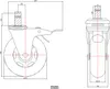 hjh OFFICE Stuhlrollen 5x ROLO SKATE S 11mm/75mm Ersatz Produktbild-Vorschau 5