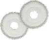 Two circular microfiber mop pads with a gray fringe are shown against a white background. Produktbild-Vorschau