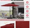 Parasol COSTWAY résistant au vent, parasol de jardin 300 cm Voir les images du produit 4