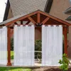 Outdoor Vorhang Transparent Vorhänge Voile Wasserdicht mit Produktbild-Vorschau 1
