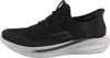 A side view of a black athletic shoe. Anteprima dell’immagine prodotto