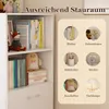 Ausziehbarer Schreibtisch mit Stauraumschrank, 2-in-1 Produktbild-Vorschau 5