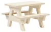 Picknicktisch mit Bank aus Holz, Zubehör für Miniaturwelten Produktbild-Vorschau 5