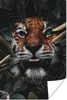 MuchoWow® Poster Tiger - Nahaufnahme - Pflanzen 20x30 cm - Produktbild-Vorschau 1