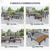 Premium 5-tlg. Gartenmöbel Sitzgruppe Lounge-Set aus Produktbild-Vorschau 5