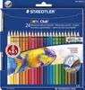 A box of Staedtler Noris Club watercolor pencils with a drawing of a fish. Produktbild-Vorschau