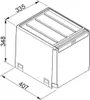FRANKE Cube 40 1x14l 2x7l plast černá 134.0039.329 Voir les images du produit 2