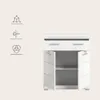 Badezimmerschrank Scout Xonox Weiß Hochglanz 74x88x31 cm Produktbild-Vorschau 10