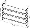 Modulares Wandregal ’Strängnäs’ Stahl 50 x 60 x 15 cm Produktbild-Vorschau 7