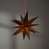 3D Papierstern ,December' in dunklem Braun, mehrzackig, mit Produktbild-Vorschau 5