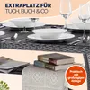 CASARIA® Polyrattan Gartentisch 190x90x74cm mit Ablage Produktbild-Vorschau 4