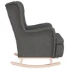 vidaXL Fauteuil à bascule avec pieds en bois de caoutchouc Voir les images du produit 4