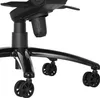 A close-up view of the base and casters of a black office chair. Náhled obrázku produktu