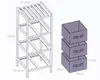 Losstaande plank, Excellent Houseware, hout/textiel, 27,5 x Productafbeelding-voorbeeld 6
