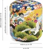 Excelsa Kimono velours et bois pouf de rangement 39x39x43 Voir les images du produit 4