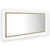 vidaXL Lustro łazienkowe LED dąb sonoma 100x8,5x37 cm Podgląd zdjęcia produktu 1